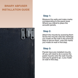 Abfuser Mini Acoustic Panels (1ft x 1ft x 2in), Set of 4