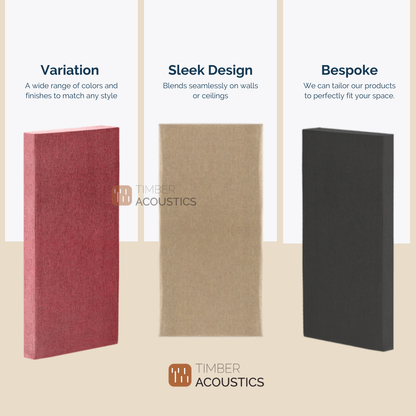 Timber Acoustics Sound Absorption Panels 2' x 4' x 2" [SET OF 2]