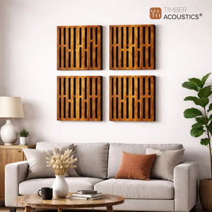 Abfuser Mini Acoustic Panels (1ft x 1ft x 2in), Set of 4