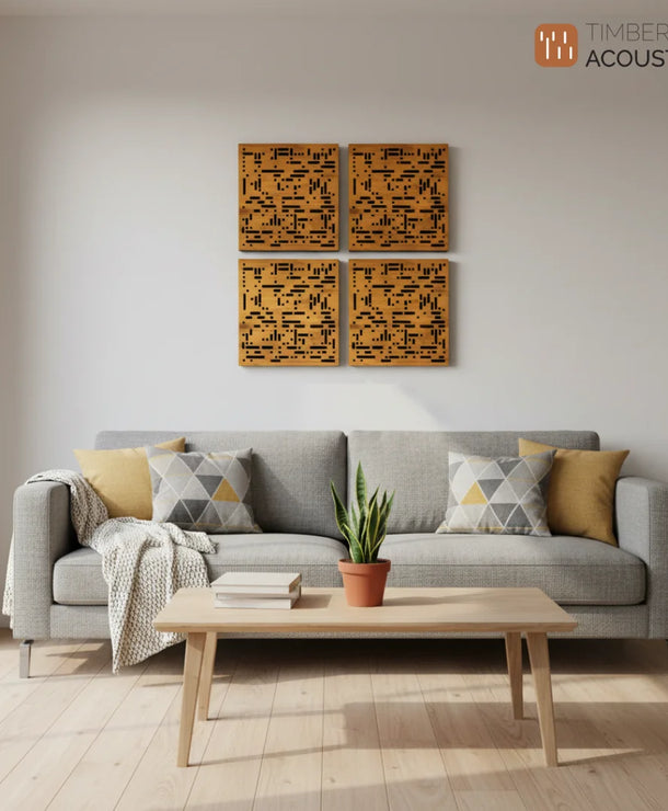 Abfuser Mini Acoustic Panels (1ft x 1ft x 2in), Set of 4