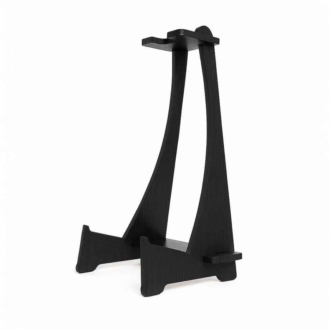 Wooden Long Neck Guitar Stand with Felt Edges for Acoustic Classical Bass Guitars