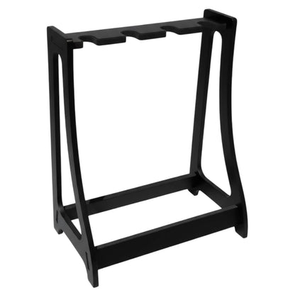 Guitar Rack for Multiple Guitars Portable Thicken Plywood Wooden String Instrument Holder with Soft Leather Edges for Acoustic Classical and Bass Guitars | 4-Guitar Holder