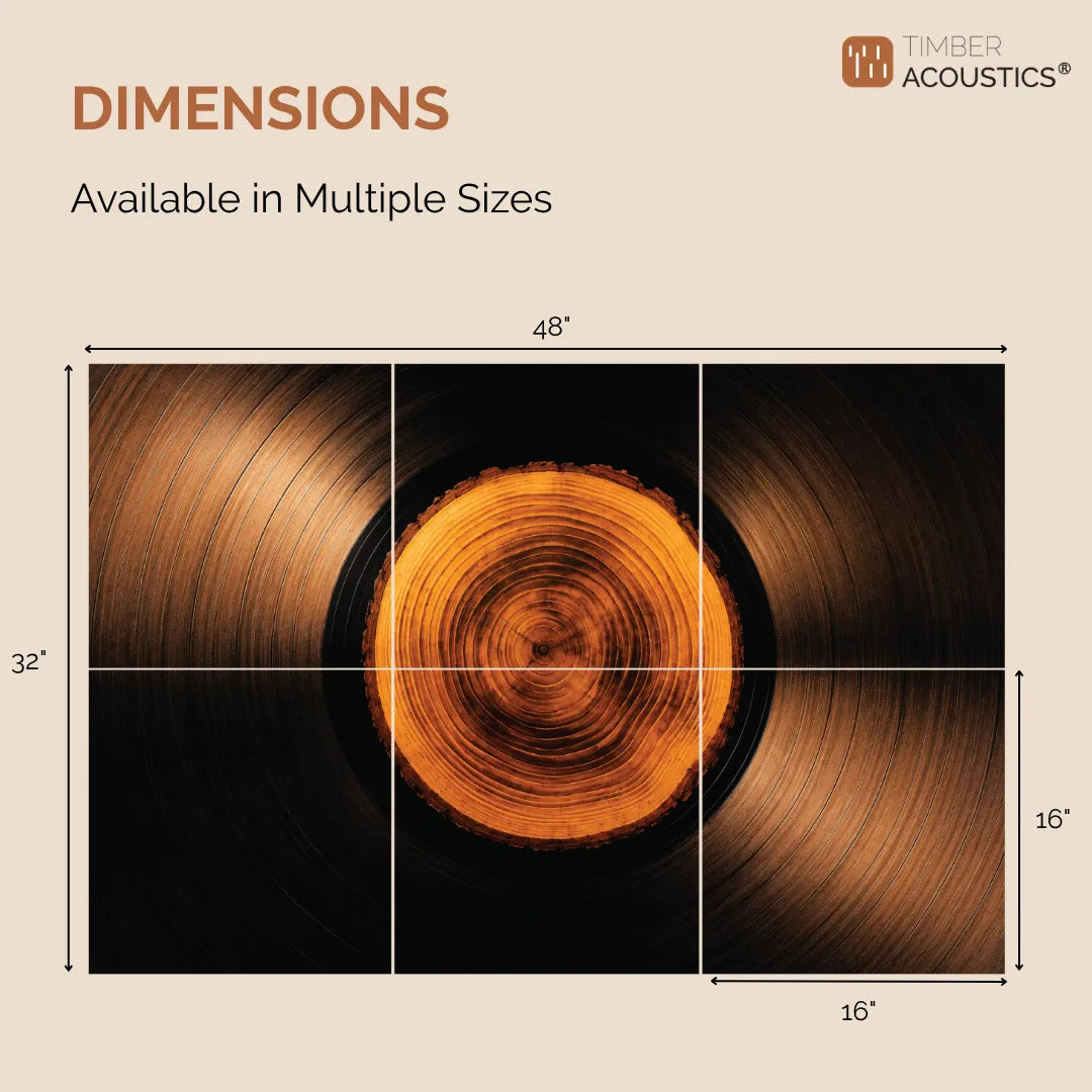 Noise Absorber Acoustic Art Wall Panels for  for Music Studio, 48”x32”