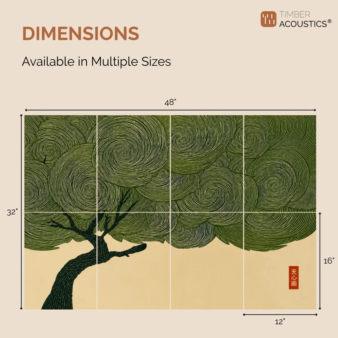 Noise Absorber Acoustic Art Wall Panels for Home, 48”x32”