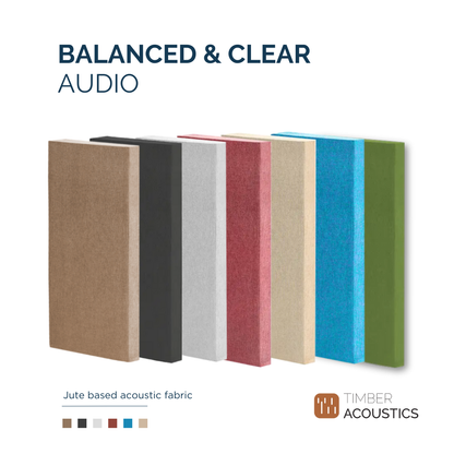 Timber Acoustics Sound Absorption Panels 2' x 4' x 2" [SET OF 2]