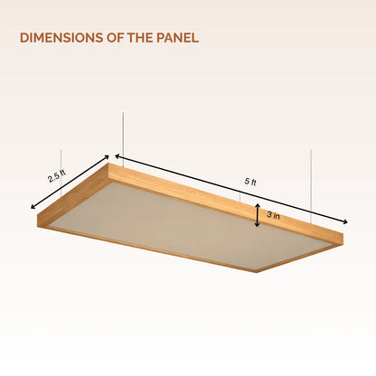 Wooden Frame Ceiling Absorption Panels [Set of 2]