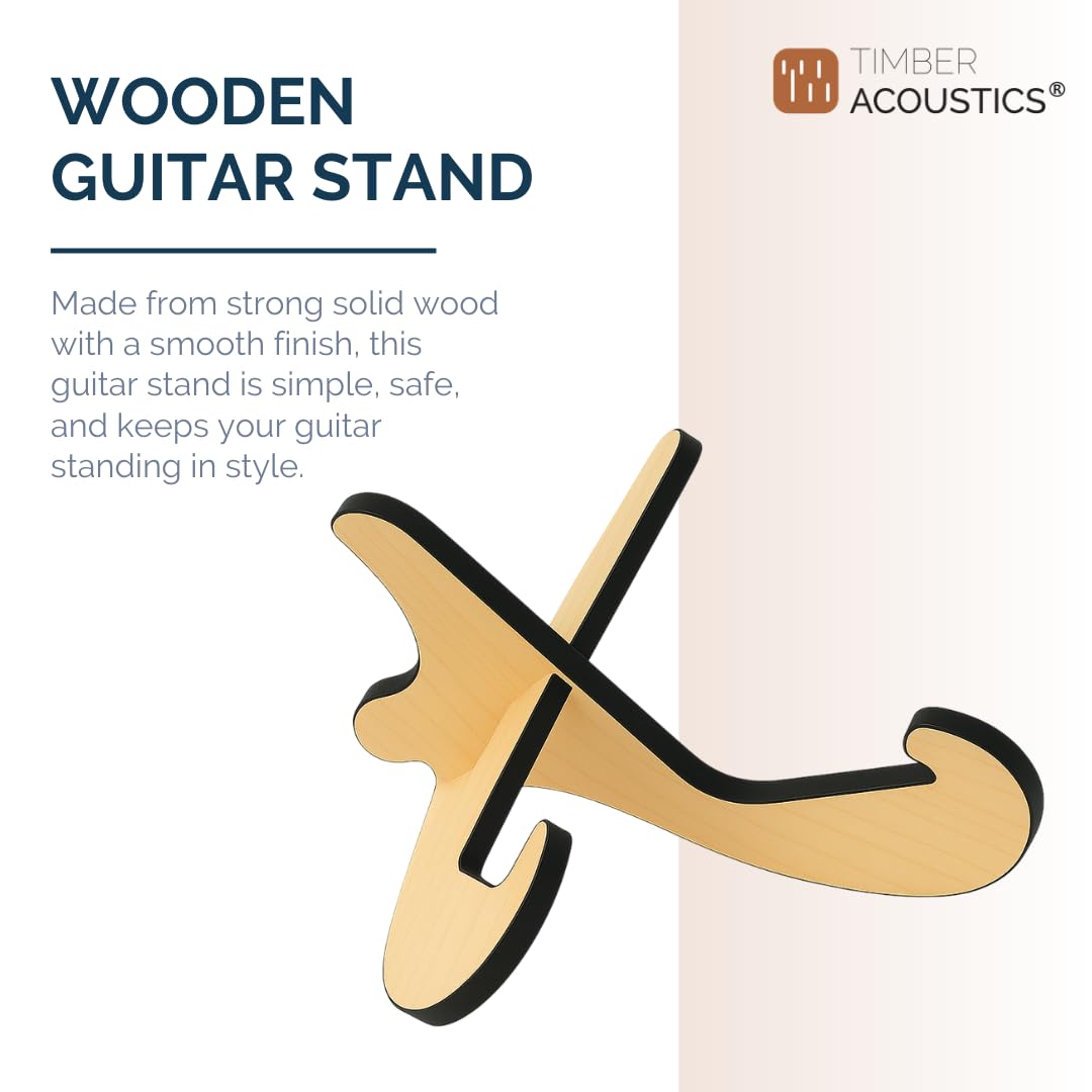 Wooden Floor Guitar Stand for Guitars