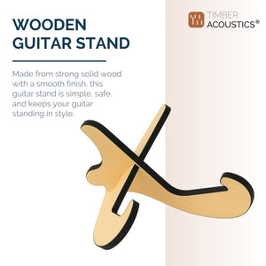 Wooden Floor Guitar Stand for Guitars
