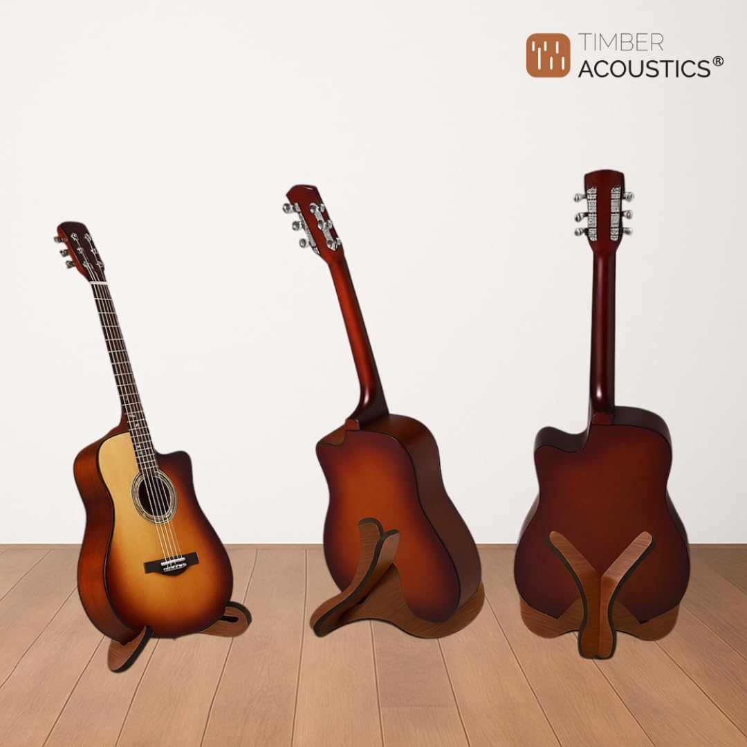 Wooden Floor Guitar Stand for Guitars