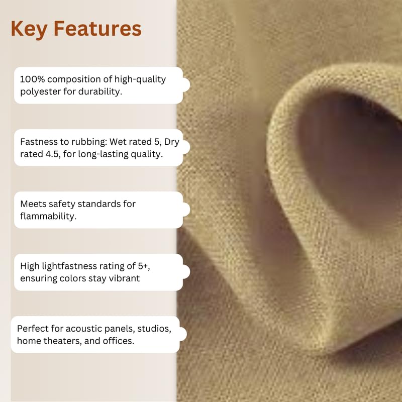 Timber Acoustics Jute Soundproofing Acoustic Fabric (1 Meter)