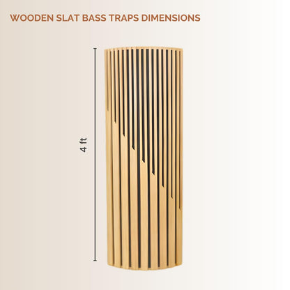 Wooden Slat Bass Traps, Low Frequency Absorption for Balanced & Clear Audio
