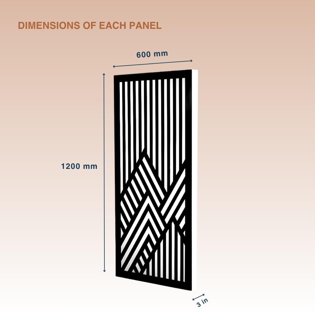 Geometric Mountain Absorption Panels Set for Echo Control & Sound Clarity