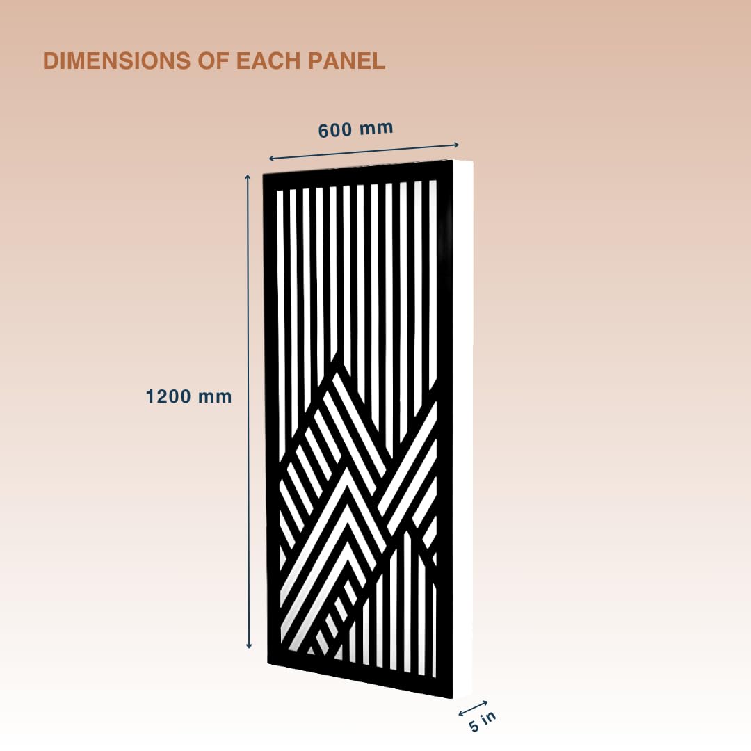 Geometric Mountain Absorption Panels Set for Echo Control & Sound Clarity
