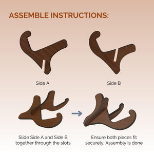 Wooden Floor Guitar Stand for Guitars