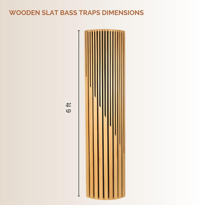 Wooden Slat Bass Traps, Low Frequency Absorption for Balanced & Clear Audio