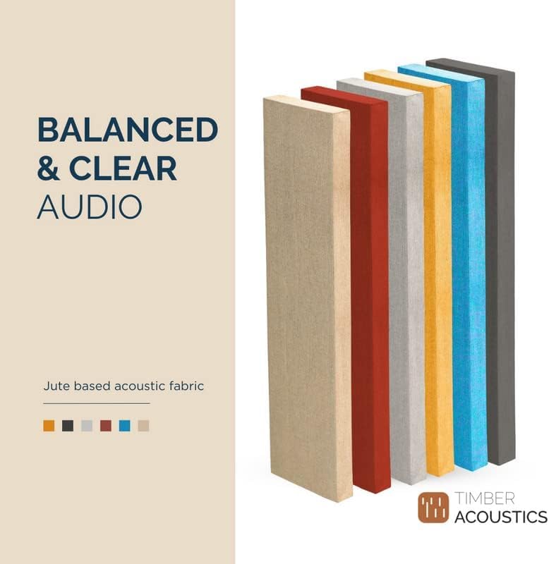 Timber Acoustics X14 Absorption Panels, 1'x4'x3" [SET OF 3]