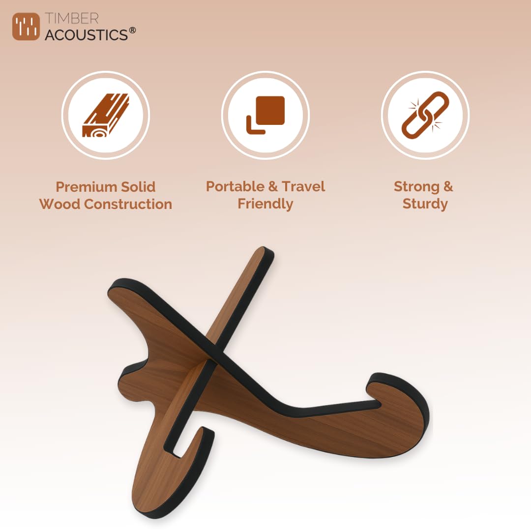 Wooden Floor Guitar Stand for Guitars