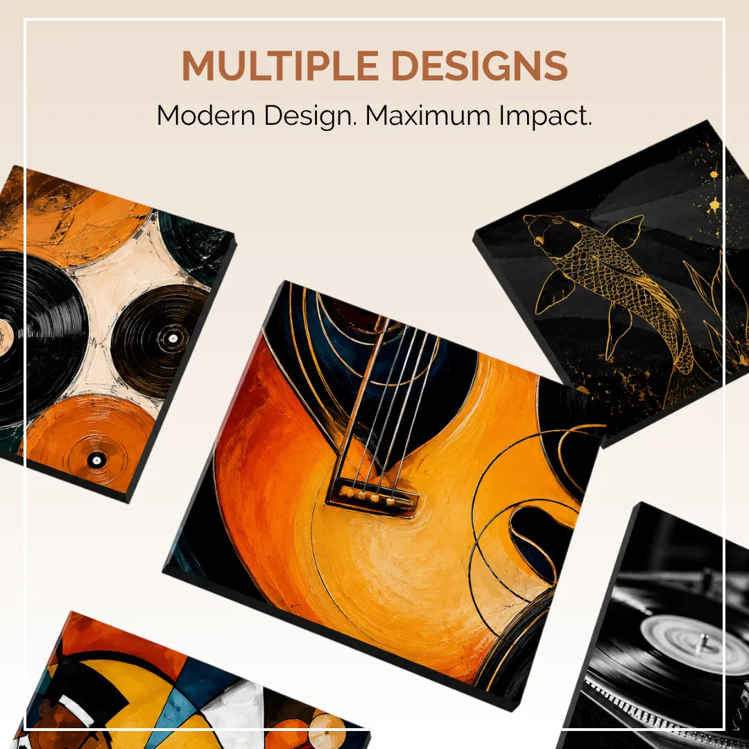 Noise Absorber Acoustic Art Wall Panels for  for Music Studio, 48”x32”