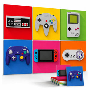 Noise Absorber Acoustic Art Wall Panels for Gaming Room, 48”x32”