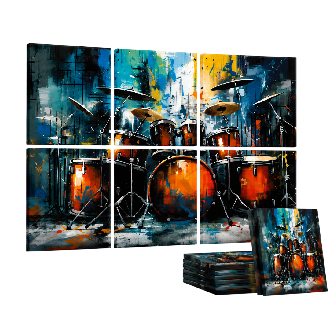Noise Absorber Acoustic Art Wall Panels for  for Music Studio, 48”x32”