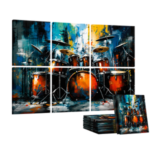 Noise Absorber Acoustic Art Wall Panels for  for Music Studio, 48”x32”