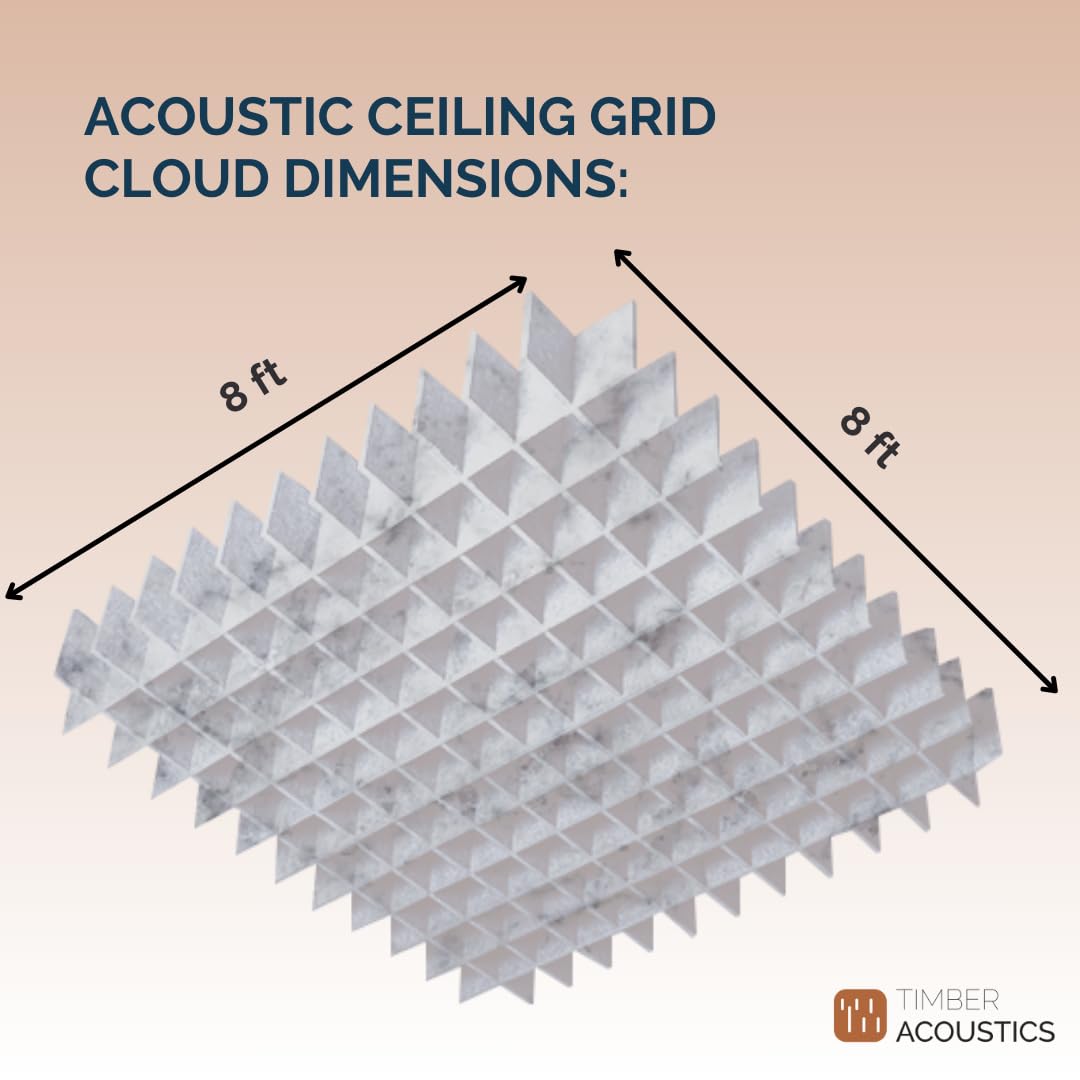 Acoustic Ceiling Grid Cloud for Sound Absorption