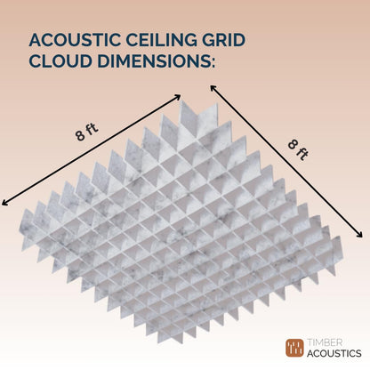 Acoustic Ceiling Grid Cloud for Sound Absorption
