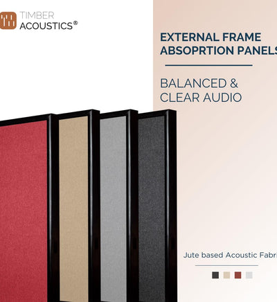 Soundproofing Wooden Frame Acoustic Panels (BLACK)