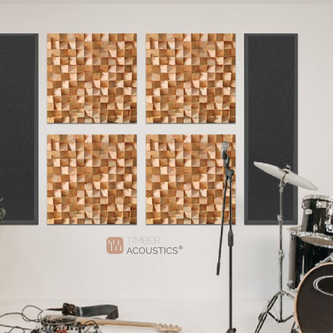 Timber Acoustics BlockFuser Diffuser, Room Acoustics & Sound Diffusion ...