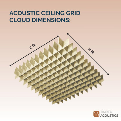 Acoustic Ceiling Grid Cloud for Sound Absorption