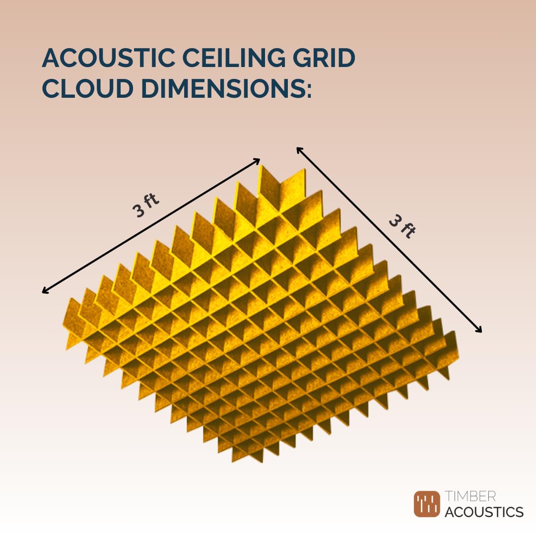 Acoustic Ceiling Grid Cloud for Sound Absorption