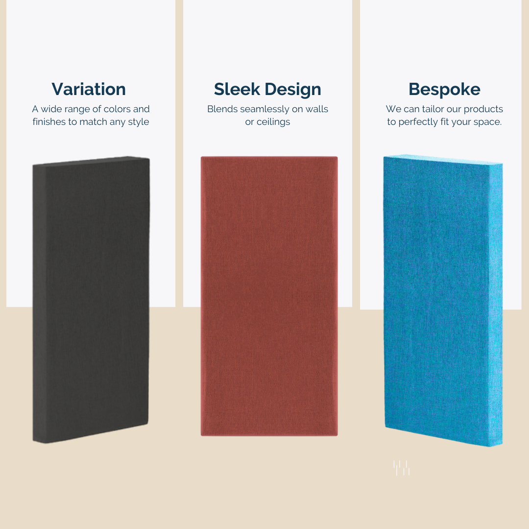Timber Acoustics Sound Absorption Panels 2' x 4' x 2" [SET OF 2]