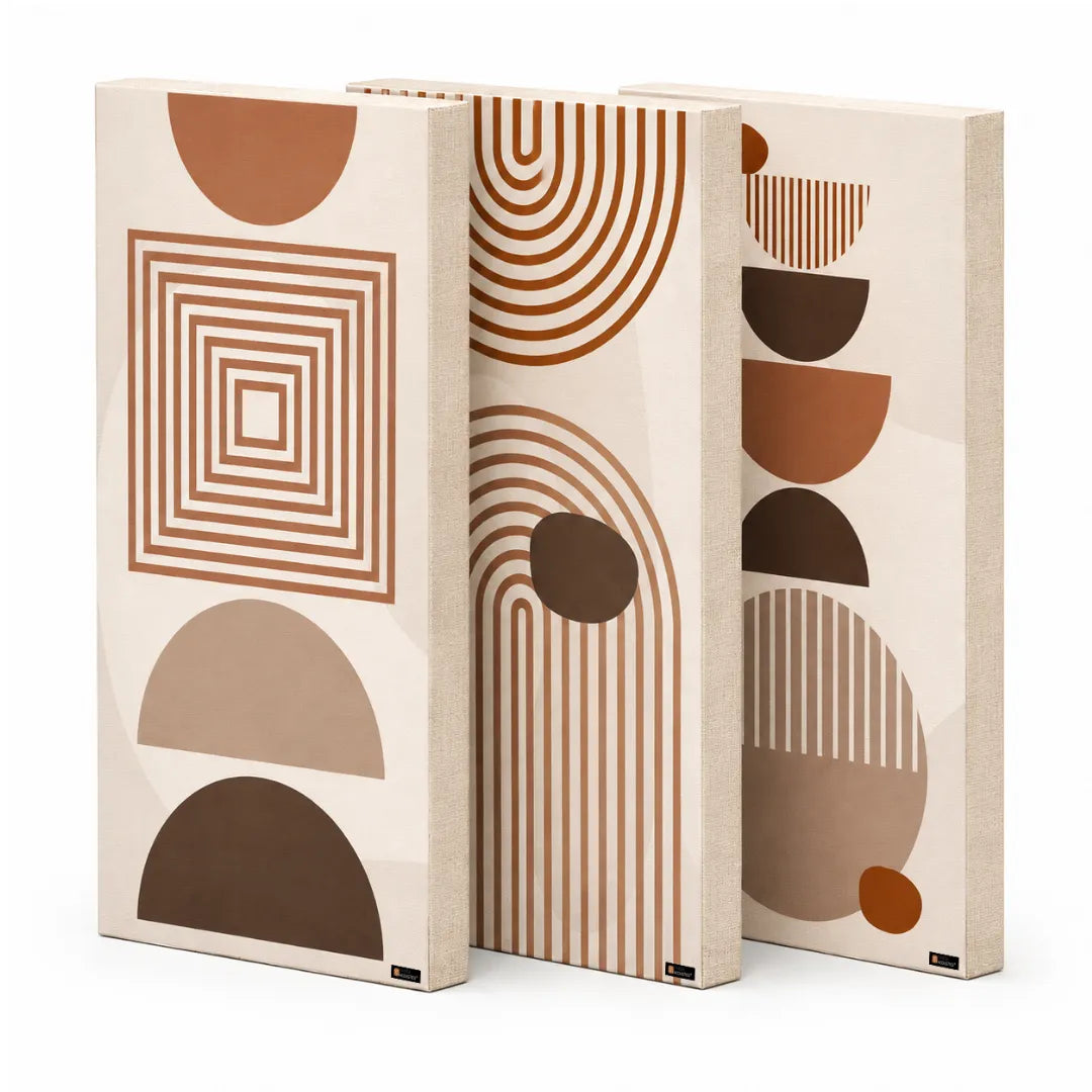 Printed Acoustic Wall Panels Set of 3