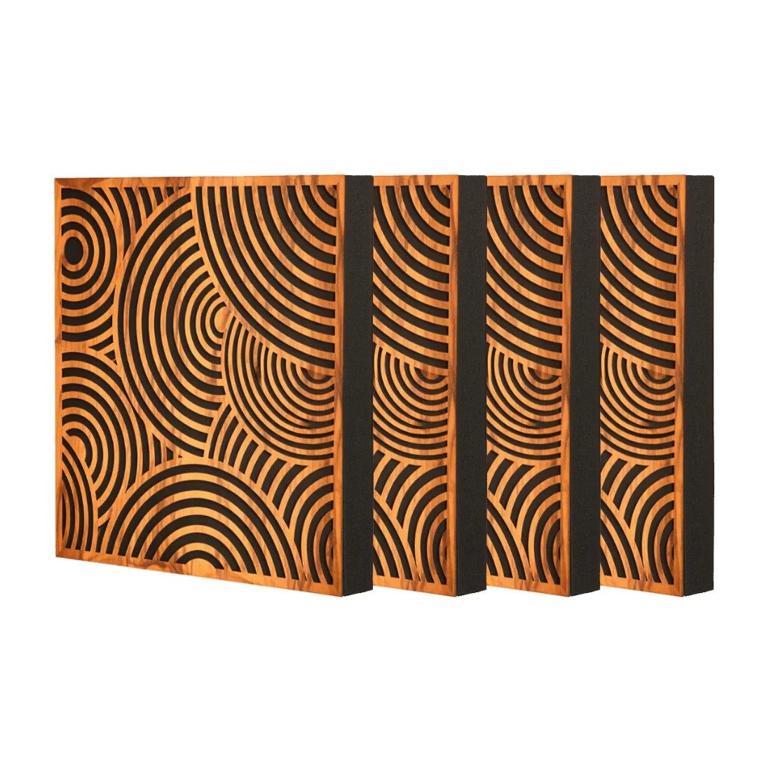 Timber Foam Acoustic Panels, Set of 4
