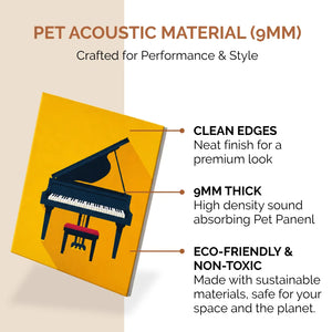 Noise Absorber Acoustic Art Wall Panels for  for Music Studio, 48”x32”