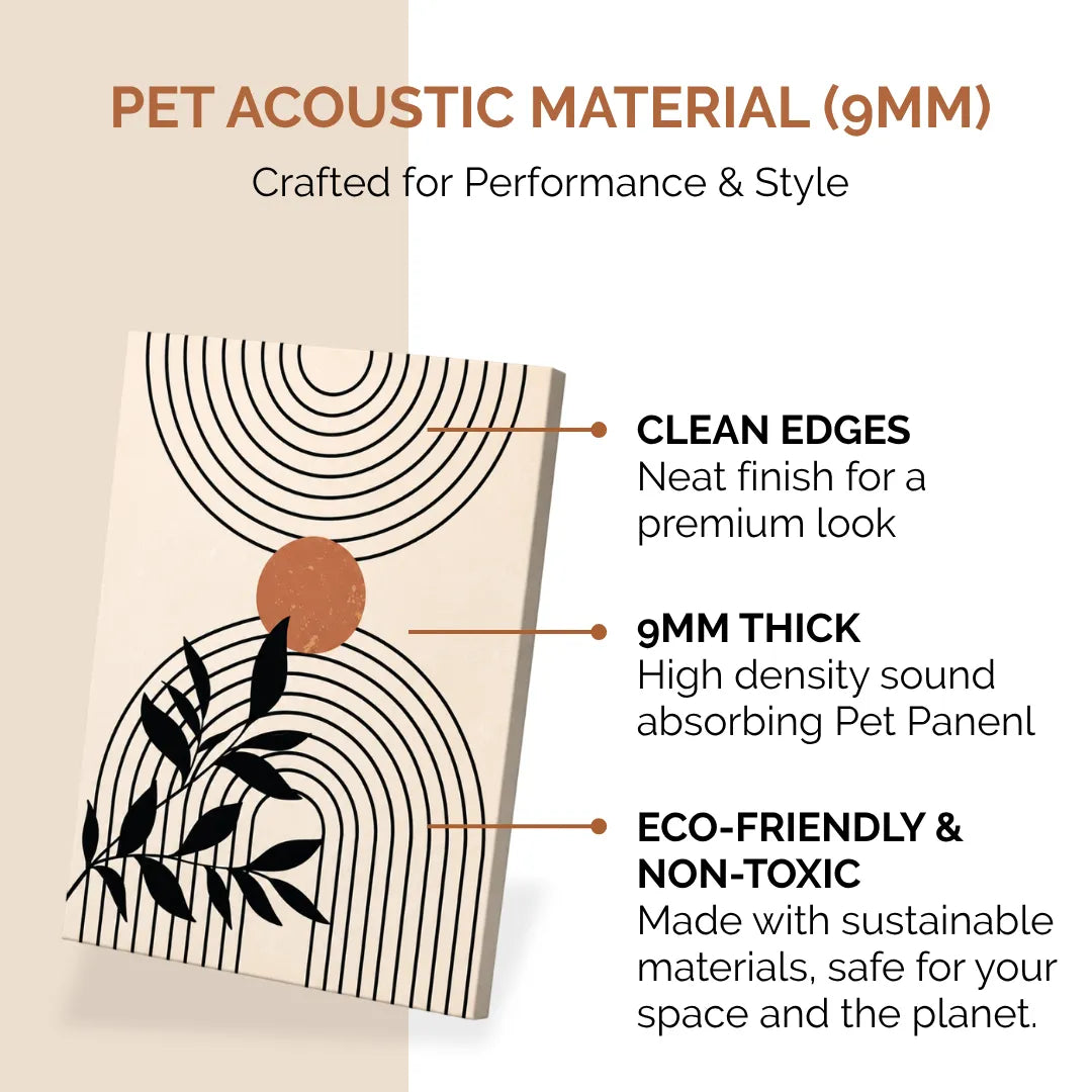 Noise Absorber Acoustic Art Wall Panels for Home, 48”x32”