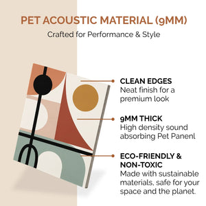 Noise Absorber Acoustic Art Wall Panels for Home, 48”x32”