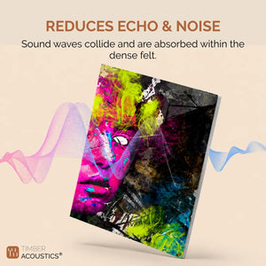 Noise Absorber Acoustic Art Wall Panels for Home, 48”x32”