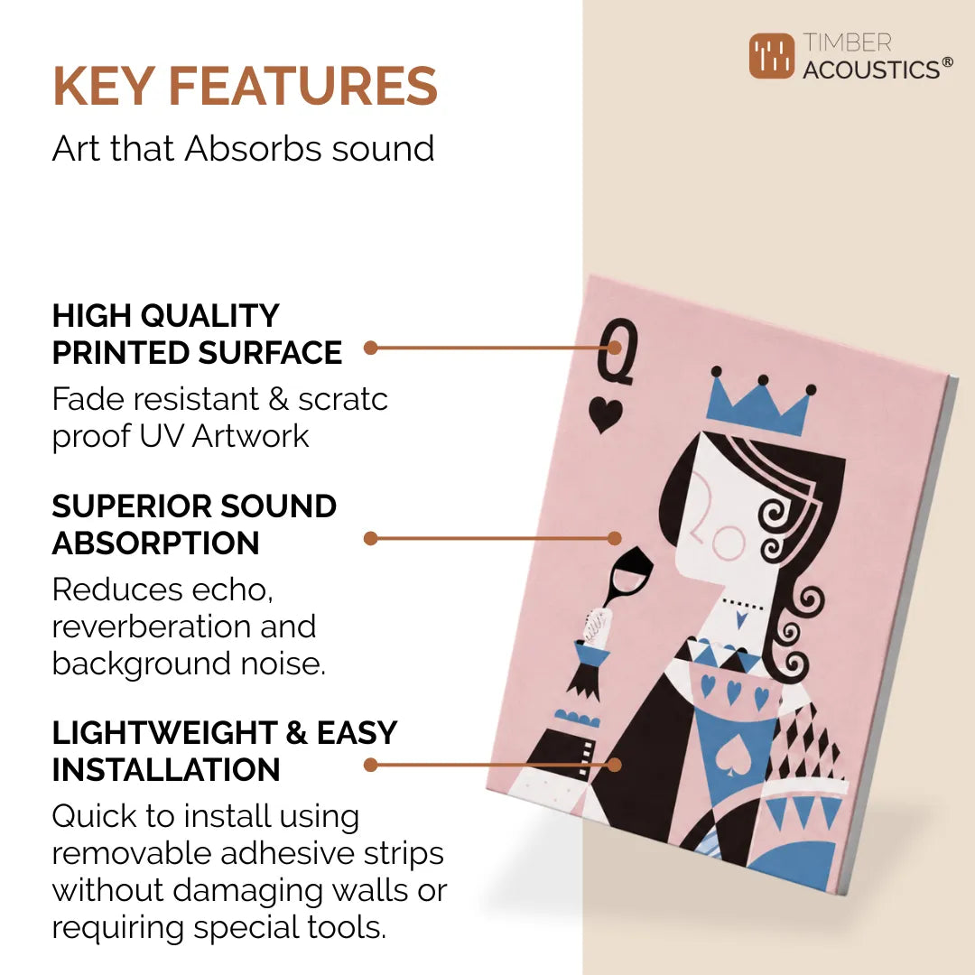 Noise Absorber Acoustic Art Wall Panels for Gaming Room, 48”x32”