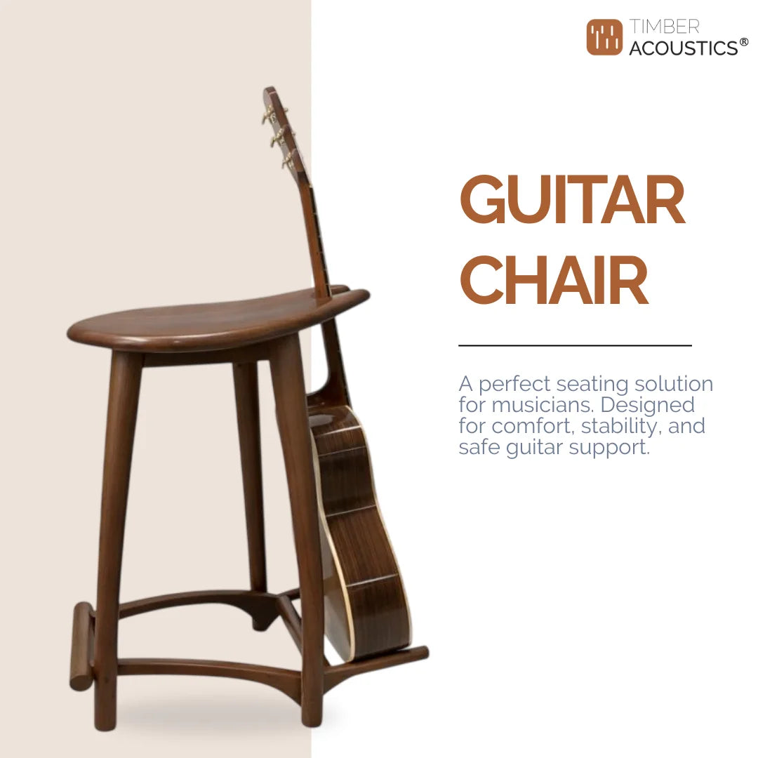 Guitar Chair with Footrest for Studio & On-Stage Performance