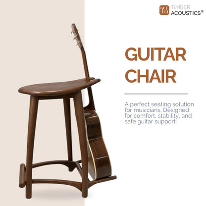 Guitar Chair with Footrest for Studio & On-Stage Performance