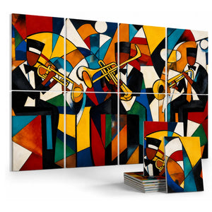 Noise Absorber Acoustic Art Wall Panels for  for Music Studio, 48”x32”