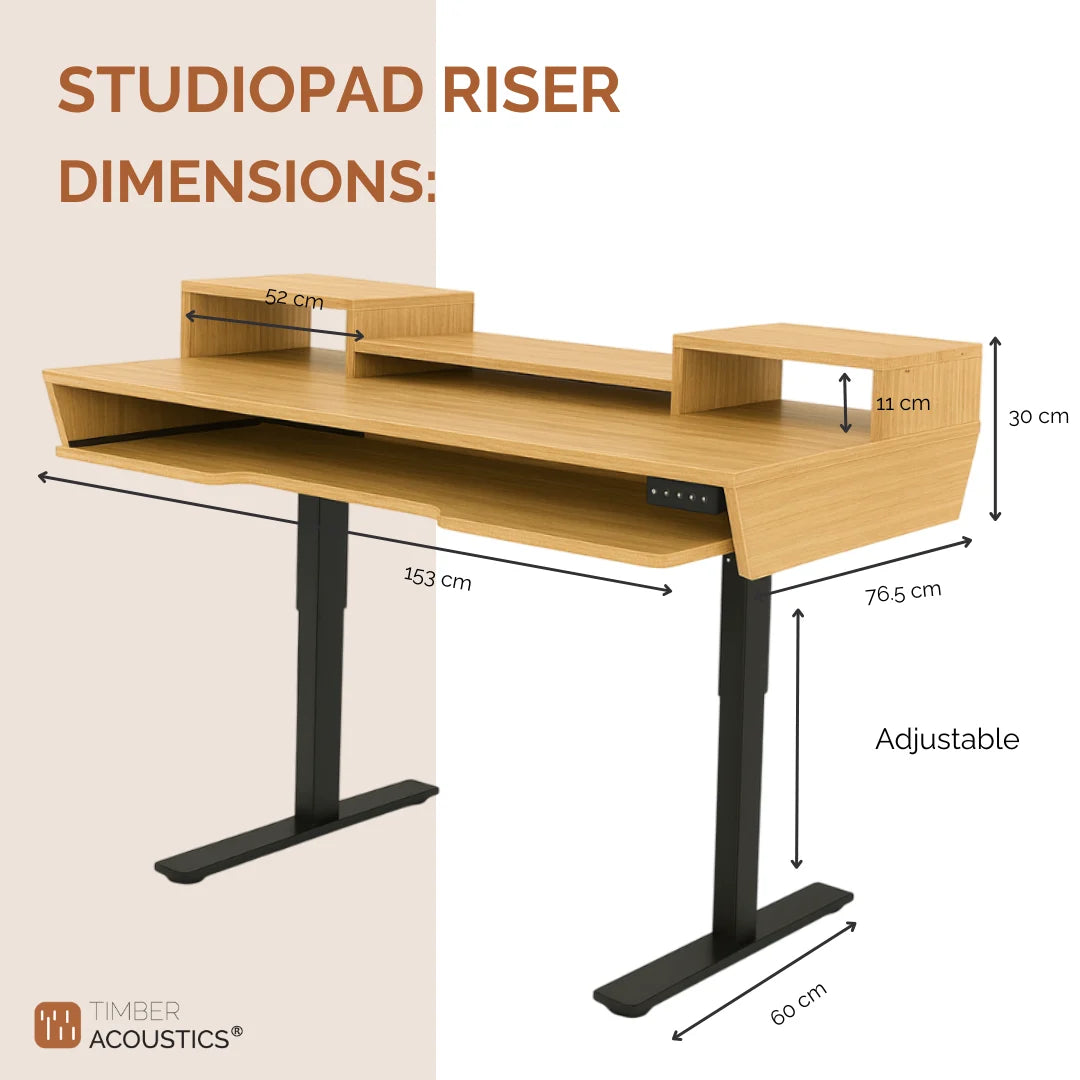 StudioPad Riser, Height Adjustable Music Production Desk