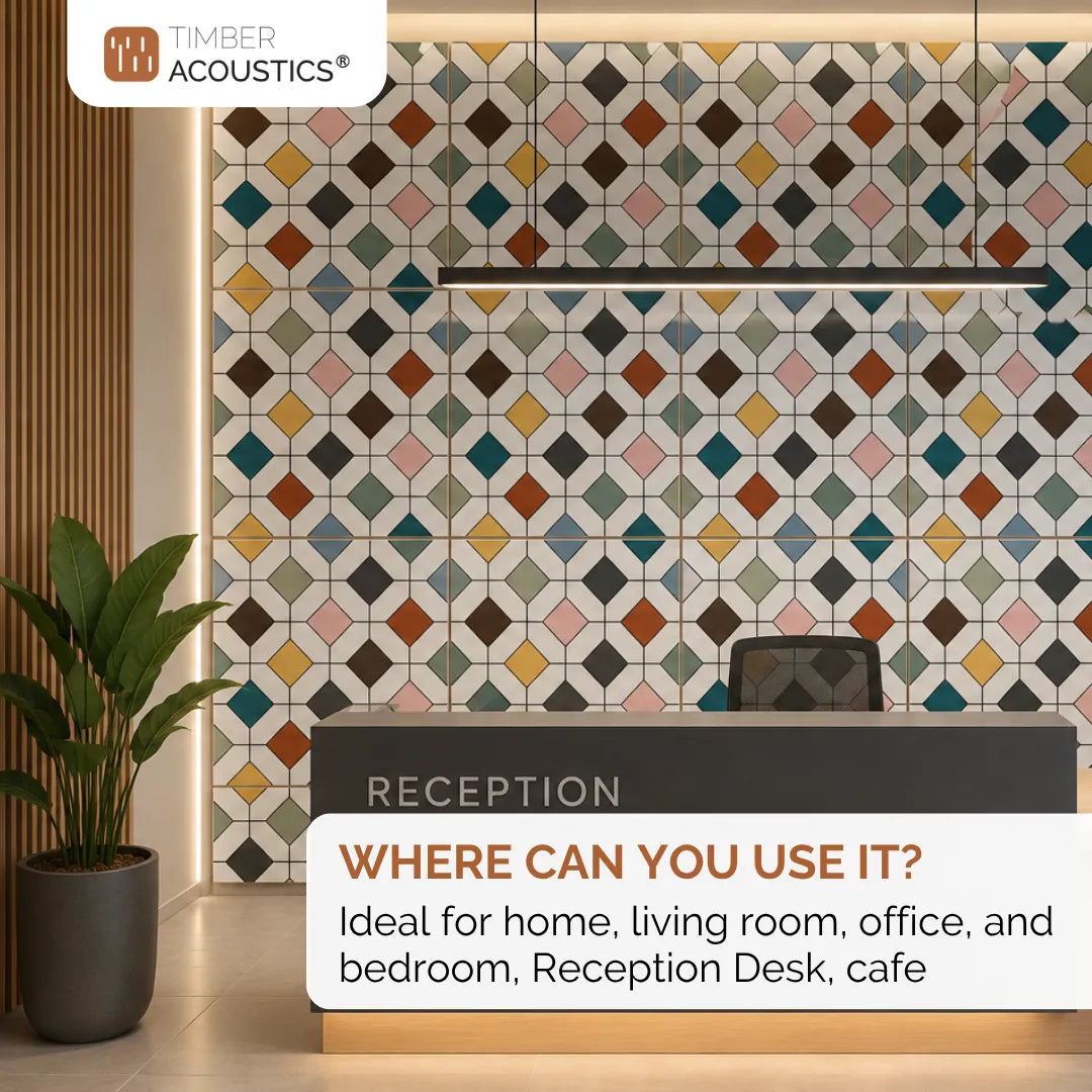 AcousTiles, 1' x 1' Acoustic Wall Tiles (Set of 8 )