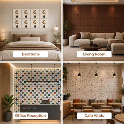 AcousTiles, 1' x 1' Acoustic Wall Tiles (Set of 8 )