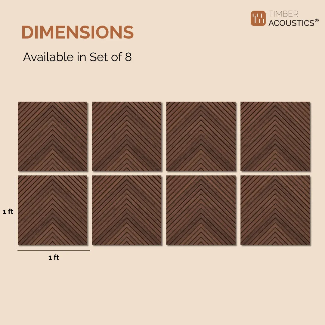 AcousTiles, 1' x 1' Acoustic Wall Tiles (Set of 8 )