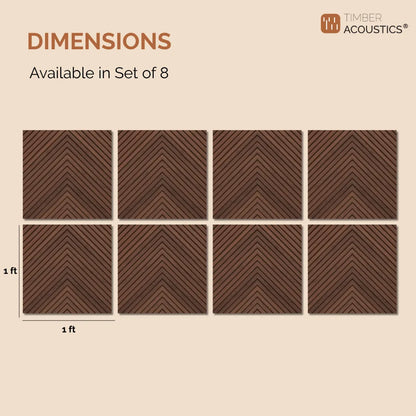 AcousTiles, 1' x 1' Acoustic Wall Tiles (Set of 8 )