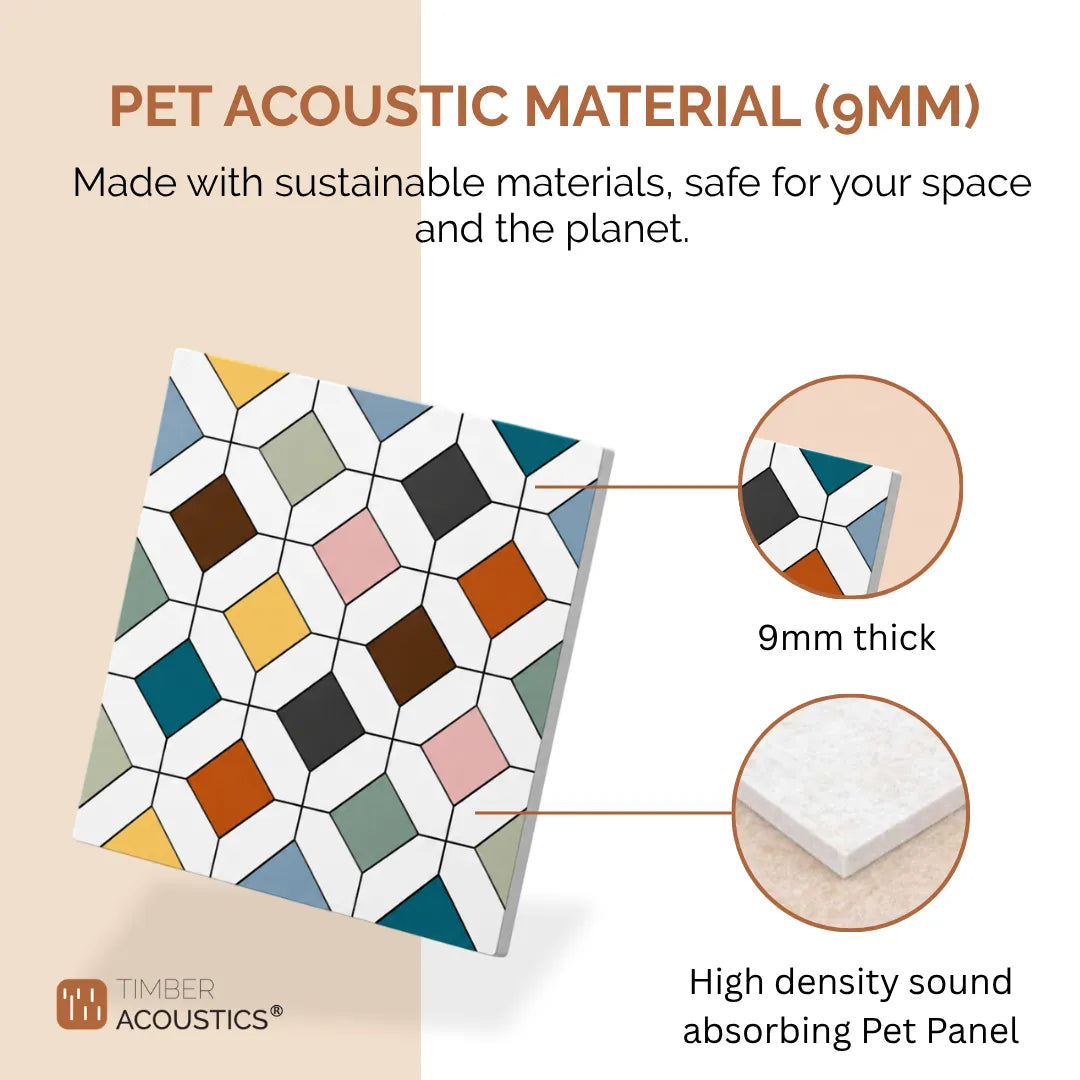 AcousTiles, 1' x 1' Acoustic Wall Tiles (Set of 8 )