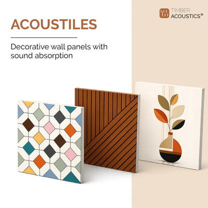 AcousTiles, 1' x 1' Acoustic Wall Tiles (Set of 8 )