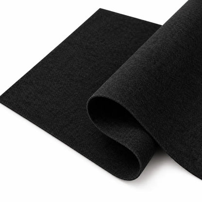 Acoustic Felt Fabric Material for Acoustic Curtains & Blinds, 1 Meter (Black )